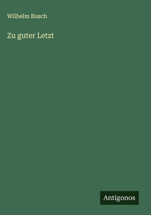 Produktbild: Zu guter Letzt