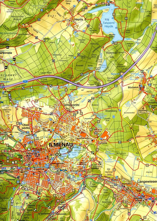 Produktbild: Wanderkarte Ilmenau