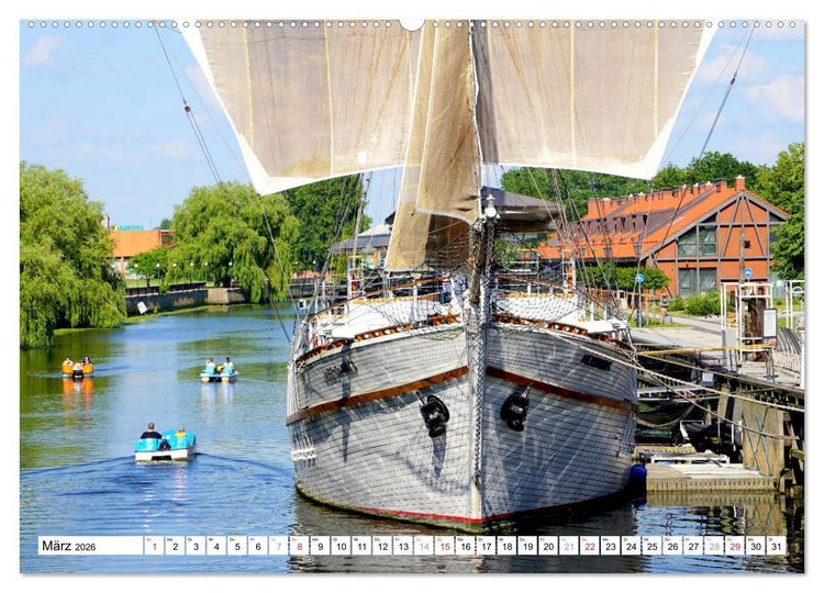 Produktbild: Memel - Klaipeda. Litauens Fenster zum Meer (hochwertiger Premium Wandkalender 2026 DIN A2 quer), Kunstdruck in Hochglanz