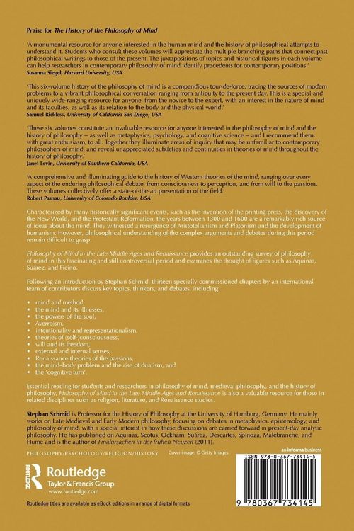 Produktbild: Philosophy of Mind in the Late Middle Ages and Renaissance