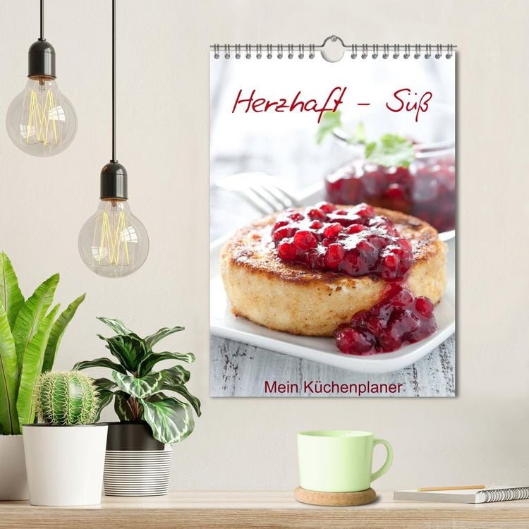 Produktbild: Herzhaft - S&uuml;&szlig; / Mein K&uuml;chenplaner (Wandkalender 2026 DIN A4 hoch), CALVENDO Monatskalender