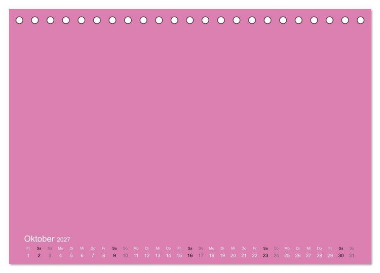 Produktbild: Bastelkalender - Pink (Tischkalender 2027 DIN A5 quer), CALVENDO Monatskalender