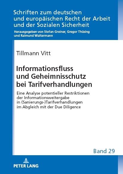 Produktbild: Informationsfluss und Geheimnisschutz bei Tarifverhandlungen