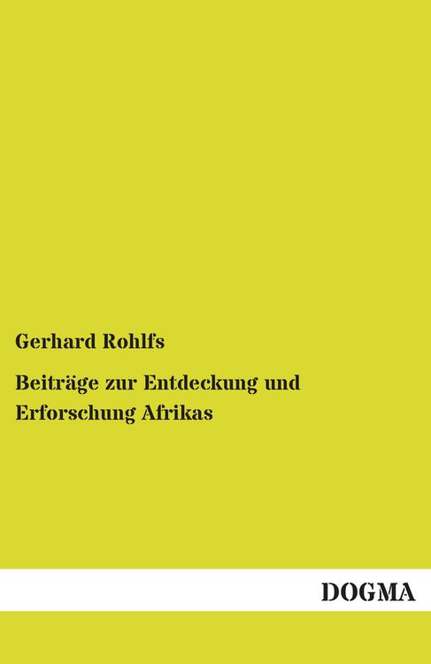 Produktbild: Beitr&auml;ge zur Entdeckung und Erforschung Afrikas