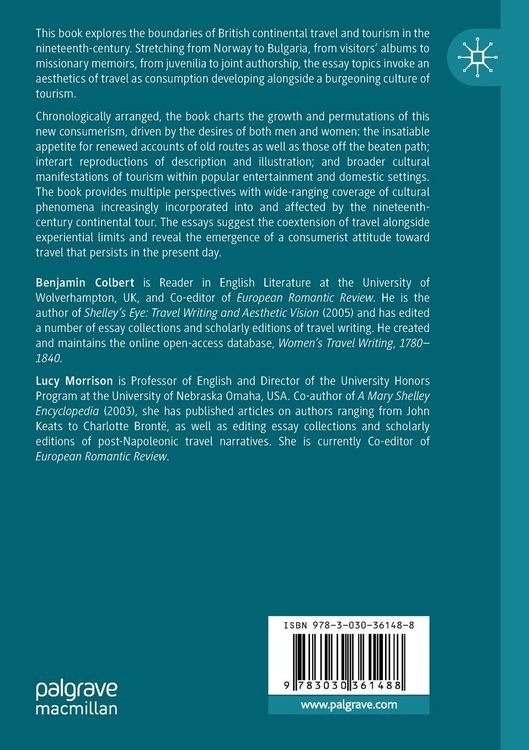 Produktbild: Continental Tourism, Travel Writing, and the Consumption of Culture, 1814&ndash;1900