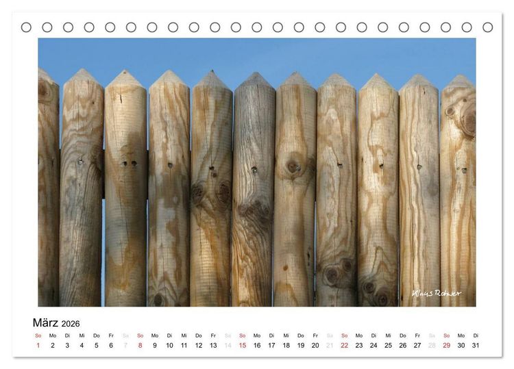 Produktbild: Holz - so vielf&auml;ltig (Tischkalender 2026 DIN A5 quer), CALVENDO Monatskalender