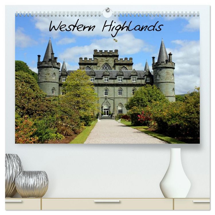 Produktbild: Western Highlands - Schottland (hochwertiger Premium Wandkalender 2026 DIN A2 quer), Kunstdruck in Hochglanz