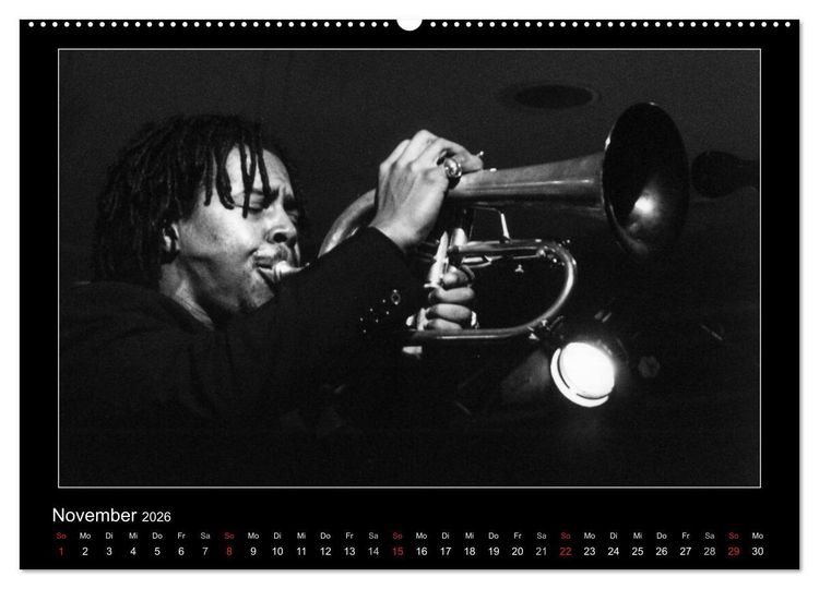 Produktbild: Jazz onstage (hochwertiger Premium Wandkalender 2026 DIN A2 quer), Kunstdruck in Hochglanz