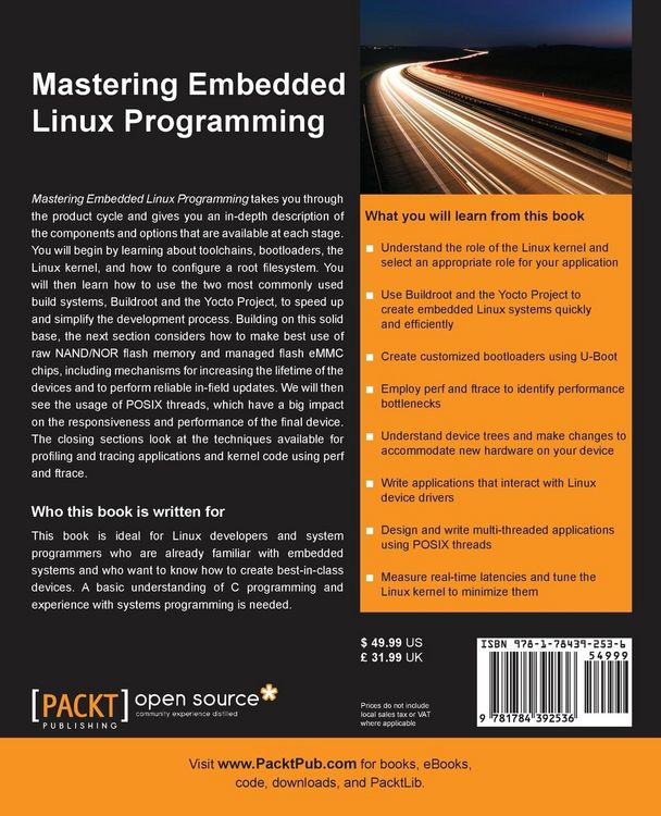 "Mastering Embedded Linux Programming" auf Englisch kaufen