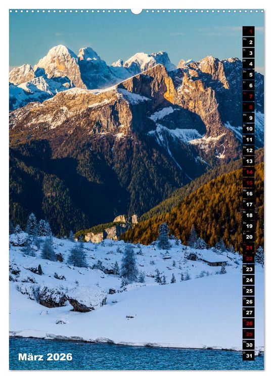 Produktbild: Dolomiten. Italien (hochwertiger Premium Wandkalender 2026 DIN A2 hoch), Kunstdruck in Hochglanz