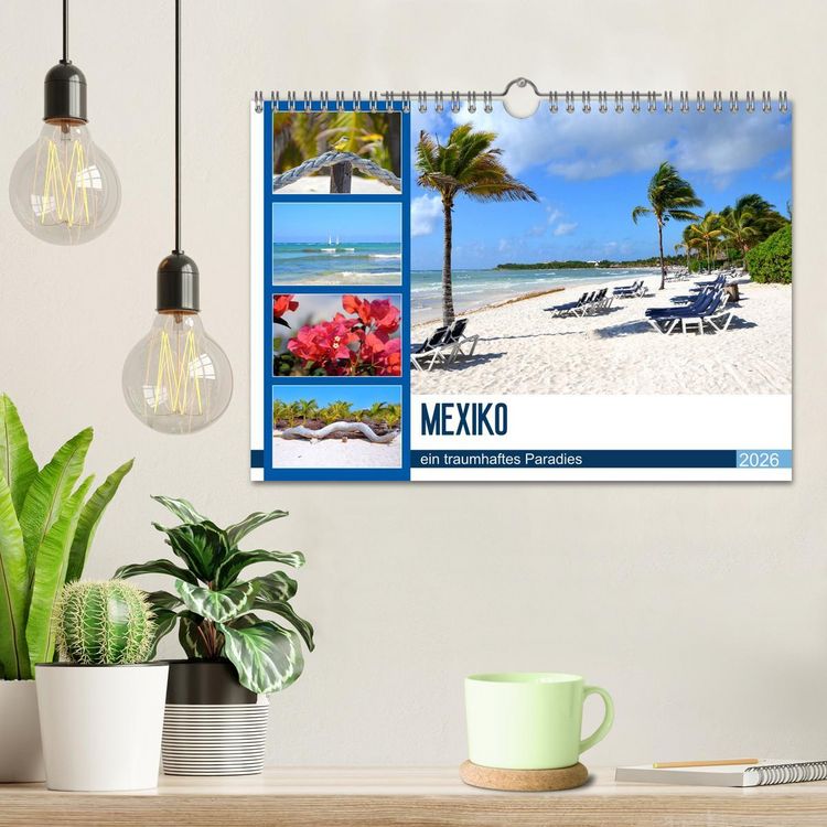 Produktbild: Mexiko - ein traumhaftes Paradies (Wandkalender 2026 DIN A4 quer), CALVENDO Monatskalender
