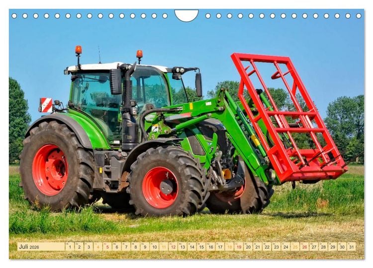 Produktbild: Traktoren - Giganten in der Landwirtschaft (Wandkalender 2026 DIN A4 quer), CALVENDO Monatskalender