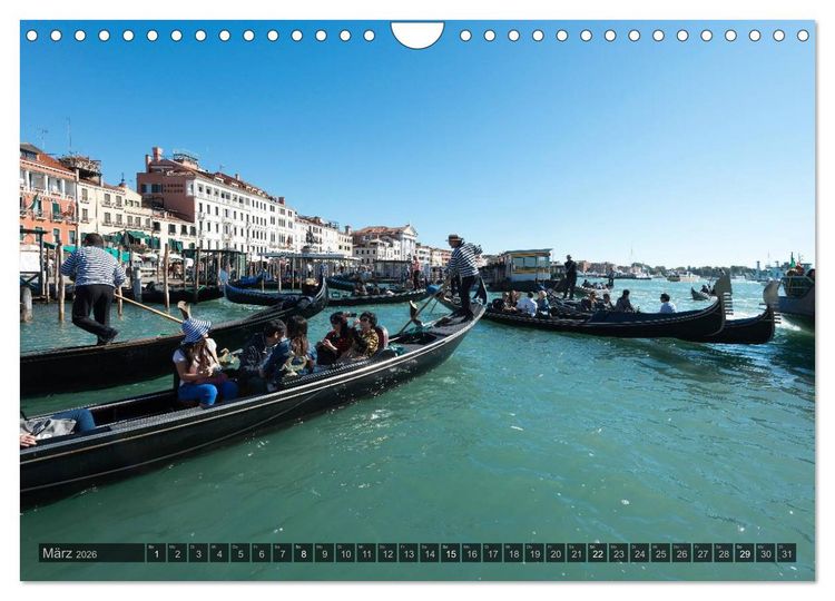 Produktbild: Venedig &ndash; Zauber der Lagunenstadt (Wandkalender 2026 DIN A4 quer), CALVENDO Monatskalender