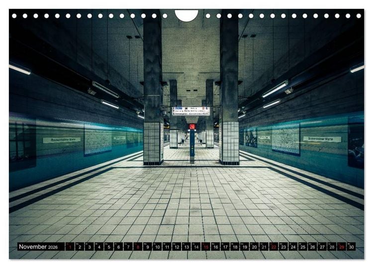 Produktbild: Frankfurt - mit der U-Bahn erfahren (Wandkalender 2026 DIN A4 quer), CALVENDO Monatskalender