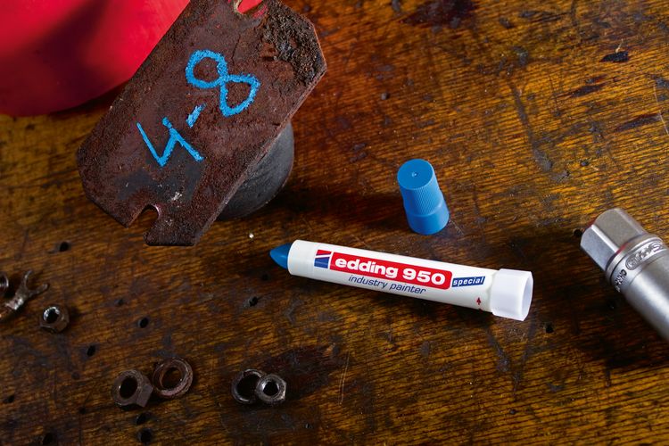 Produktbild: Edding 950 industry painter 4-950003 Industriemarker Blau wasserfest: Ja