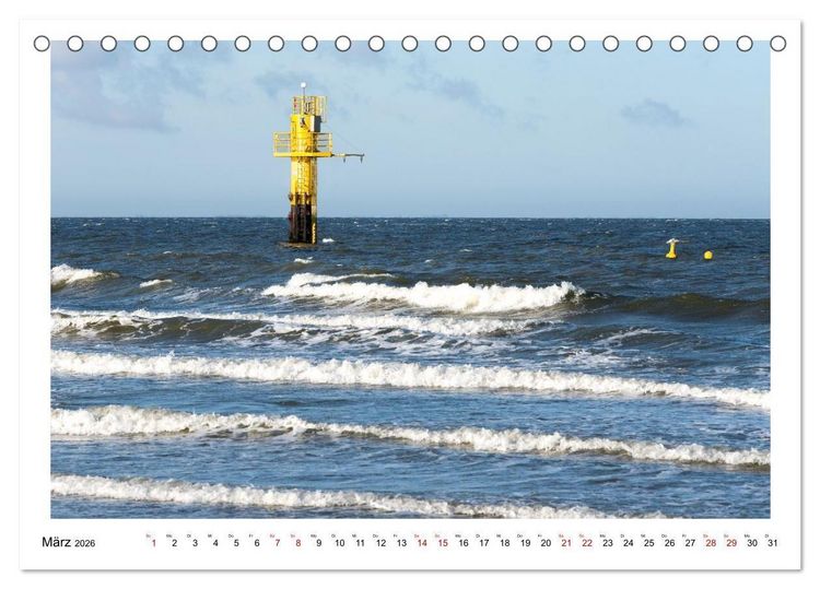 Produktbild: Wir fahren nach Borkum (Tischkalender 2026 DIN A5 quer), CALVENDO Monatskalender