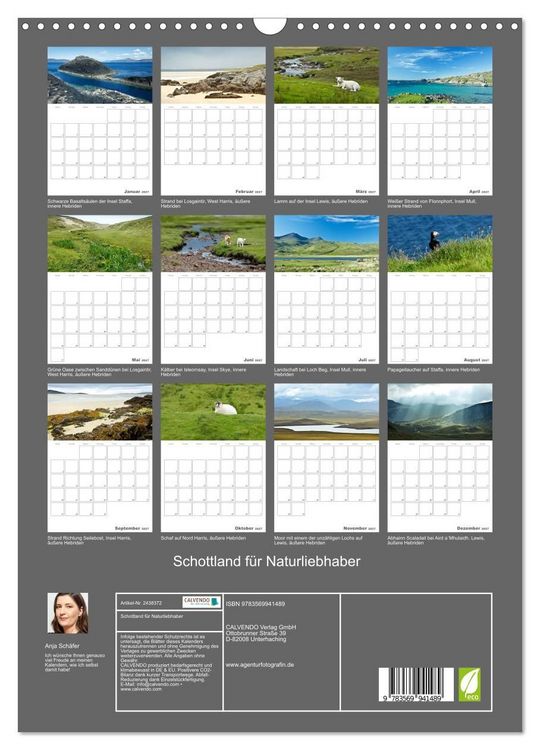 Produktbild: Schottland f&uuml;r Naturliebhaber (Wandkalender 2027 DIN A3 hoch), CALVENDO Monatskalender