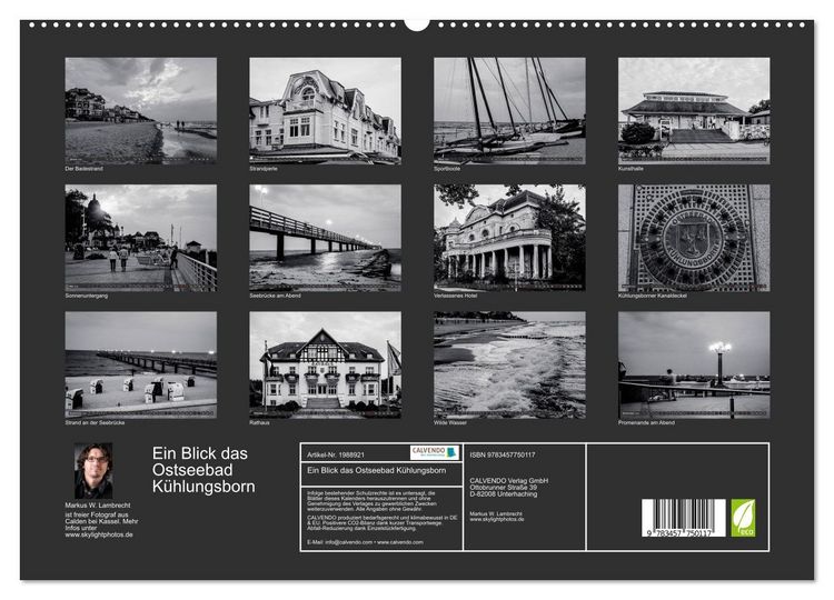 Produktbild: Ein Blick das Ostseebad K&uuml;hlungsborn (hochwertiger Premium Wandkalender 2026 DIN A2 quer), Kunstdruck in Hochglanz