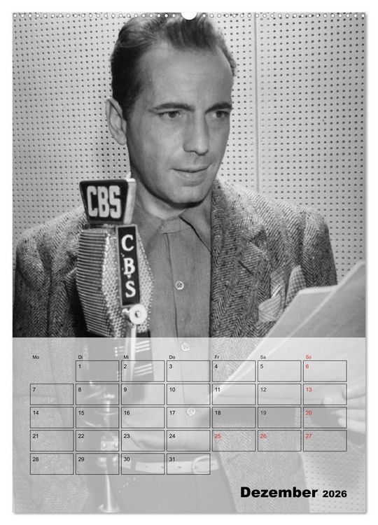 Produktbild: Filmstars - Legenden der goldenen Filmjahre (hochwertiger Premium Wandkalender 2026 DIN A2 hoch), Kunstdruck in Hochglanz