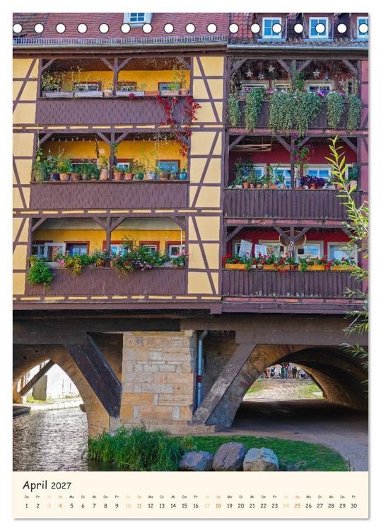 Produktbild: Erfurt von seiner sch&ouml;nsten Seite (Tischkalender 2027 DIN A5 hoch), CALVENDO Monatskalender