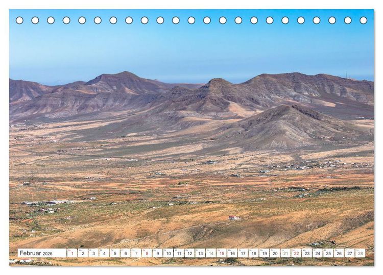 Produktbild: Fuerteventura - W&uuml;stenzauber und Meeresrauschen (Tischkalender 2026 DIN A5 quer), CALVENDO Monatskalender
