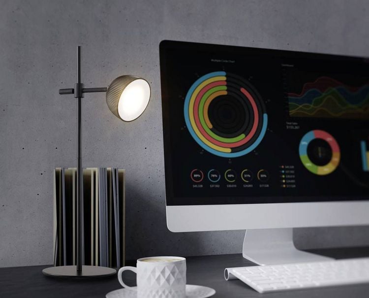 Produktbild: Renkforce RF-6386962 LED-Tischlampe LED Schwarz