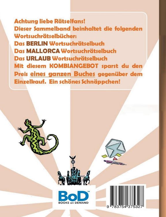 Produktbild: Wortsuchr&auml;tsel 3 in 1 Sammelband Berlin, Mallorca und Urlaub