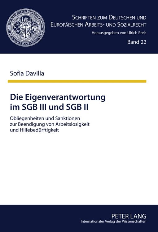 Produktbild: Die Eigenverantwortung im SGB III und SGB II