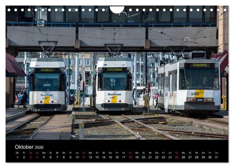 Produktbild: Kusttram Belgien (Wandkalender 2026 DIN A4 quer), CALVENDO Monatskalender