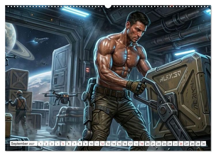 Produktbild: Echte Kerle &ndash; Epsilon Prime (hochwertiger Premium Wandkalender 2027 DIN A2 quer), Kunstdruck in Hochglanz