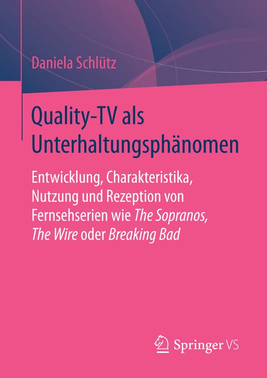 Produktbild: Quality-TV als Unterhaltungsph&auml;nomen