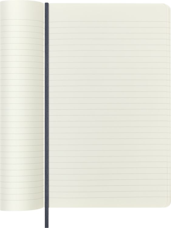 Produktbild: Moleskine Vegea Capri Notizb. A5 lin. Kt schwarz Petrol/Box
