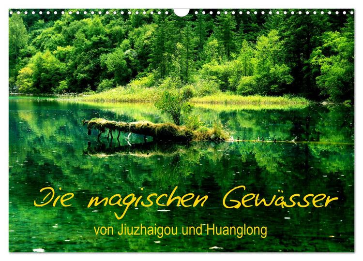 Produktbild: Die magischen Gew&auml;sser von Jiuzhaigou und Huanglong (Wandkalender 2026 DIN A3 quer), CALVENDO Monatskalender