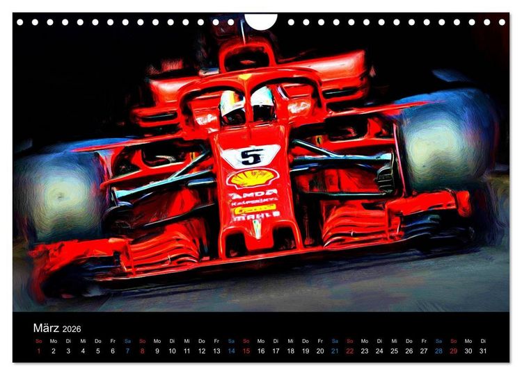 Produktbild: Rote Renner aus Italien (Wandkalender 2026 DIN A4 quer), CALVENDO Monatskalender