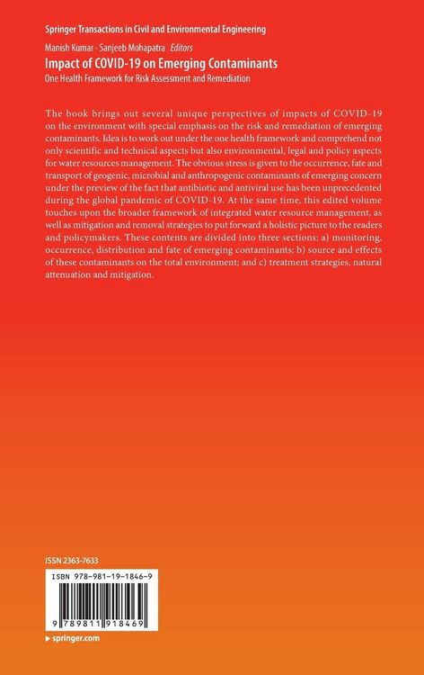 Produktbild: Impact of COVID-19 on Emerging Contaminants