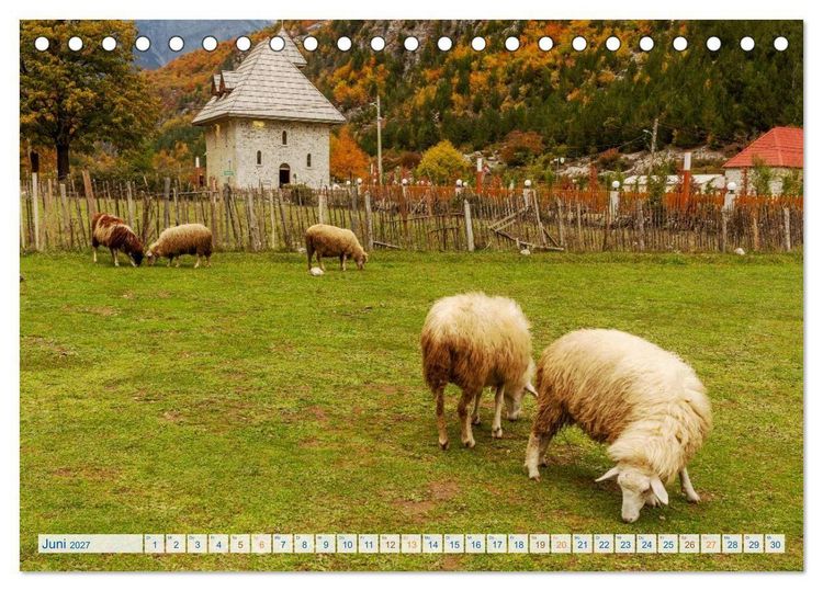 Produktbild: Abenteuer Theth - Unterwegs in den Albanischen Alpen (Tischkalender 2027 DIN A5 quer), CALVENDO Monatskalender