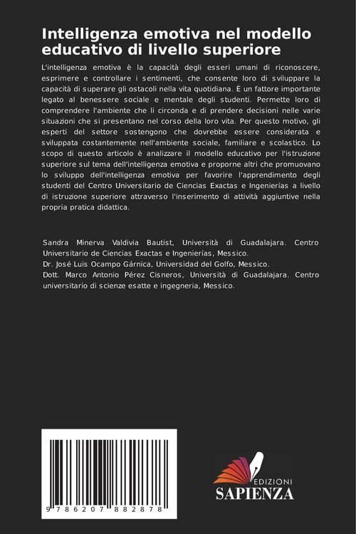 Produktbild: Intelligenza emotiva nel modello educativo di livello superiore