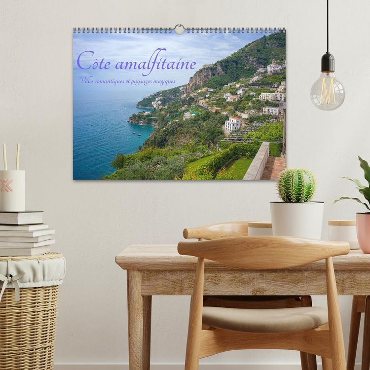 Produktbild: C&ocirc;te amalfitaine - Villes romantiques et paysages magiques (Calendrier mural 2026 DIN A3 vertical), CALVENDO calendrier mensuel