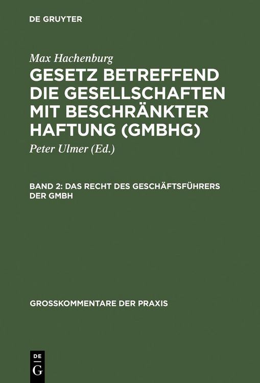 Produktbild: Das Recht des Gesch&auml;ftsf&uuml;hrers der GmbH