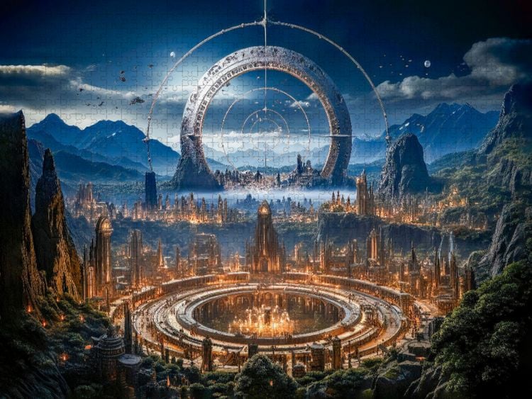 Produktbild: CALVENDO Puzzle St&auml;dte, die auf fernen Planeten gedeihen | 2000 Teile Lege-Gr&ouml;&szlig;e 90x67cm Foto-Puzzle f&uuml;r gl&uuml;ckliche Stunden