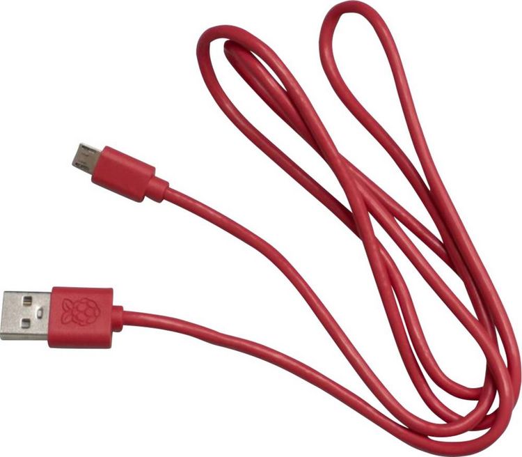 Produktbild: Raspberry Pi&reg; RPI-KEYB (US)-RED/WHITE USB Tastatur US-Englisch, QWERTY Wei&szlig;, Rot USB-Hub
