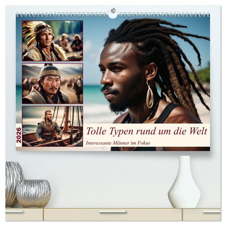Produktbild: Tolle Typen rund um die Welt (hochwertiger Premium Wandkalender 2026 DIN A2 quer), Kunstdruck in Hochglanz