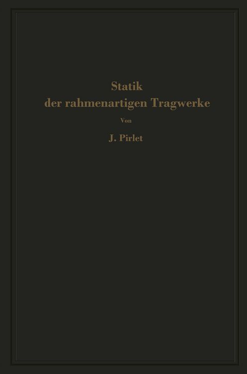 Produktbild: Statik der rahmenartigen Tragwerke