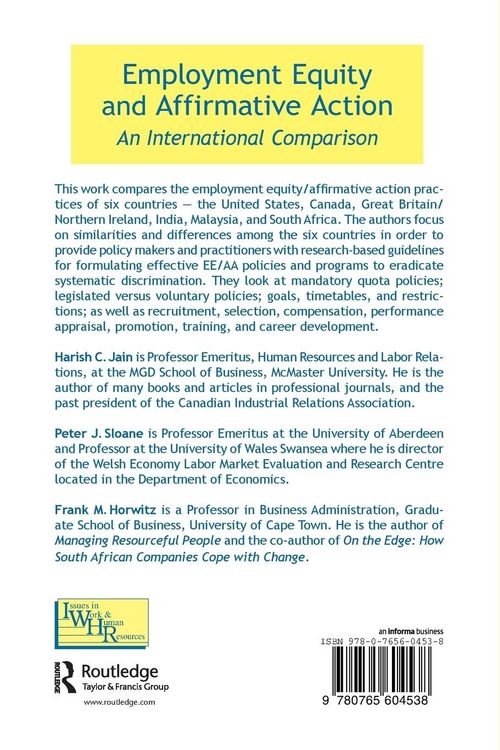 Produktbild: Employment Equity and Affirmative Action