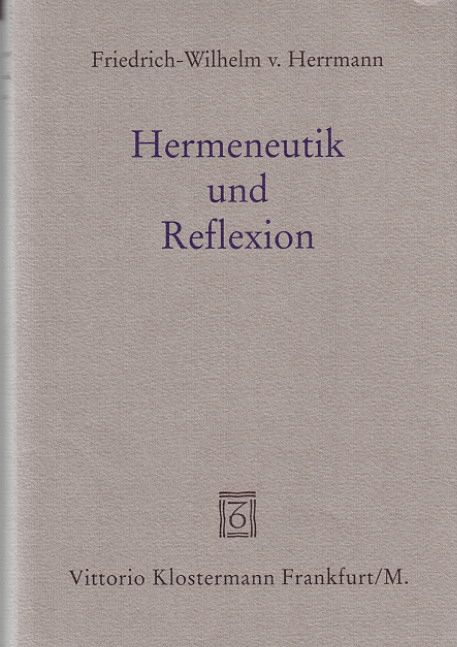 Produktbild: Hermeneutik und Reflexion