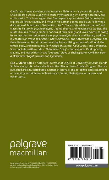 Produktbild: Violence, Trauma, and Virtus in Shakespeare's Roman Poems and Plays