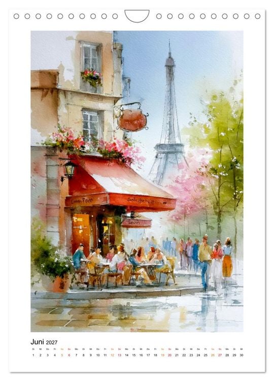 Produktbild: Paris Tr&auml;ume (Wandkalender 2027 DIN A4 hoch), CALVENDO Monatskalender