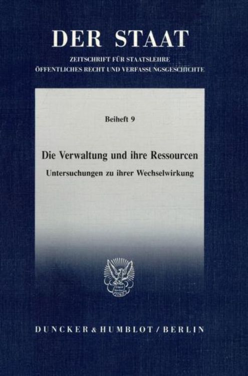Produktbild: Die Verwaltung und ihre Ressourcen.