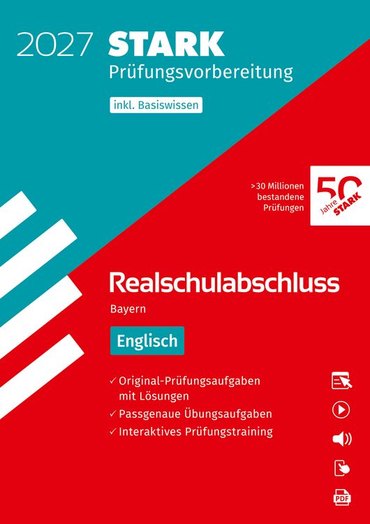 Produktbild: STARK Englisch - Realschulabschluss 2027 Bayern - Pr&uuml;fungsvorbereitung inkl. Basistraining