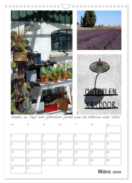 Produktbild: G&auml;rten in Schweden (Wandkalender 2026 DIN A3 hoch), CALVENDO Monatskalender